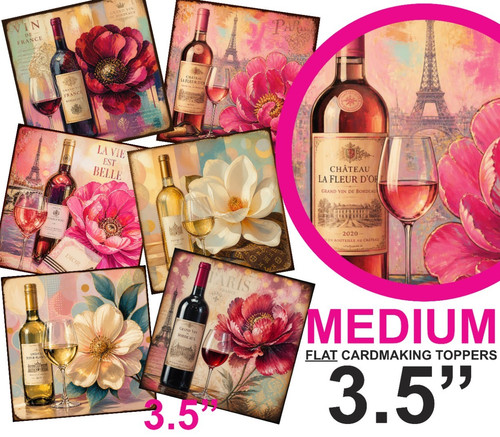French wine card toppers for - wine,