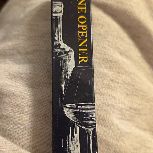 Metal corkscrew wine opener - metal,