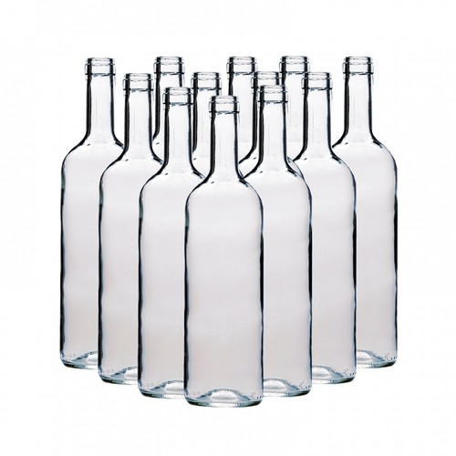 Clear wine bottles 750ml - wine,
