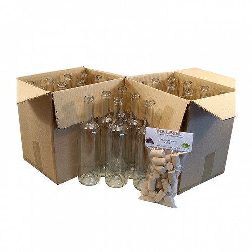 Clear wine bottles 750ml - wine,