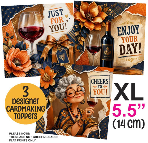 Card toppers cardmaking - xl,