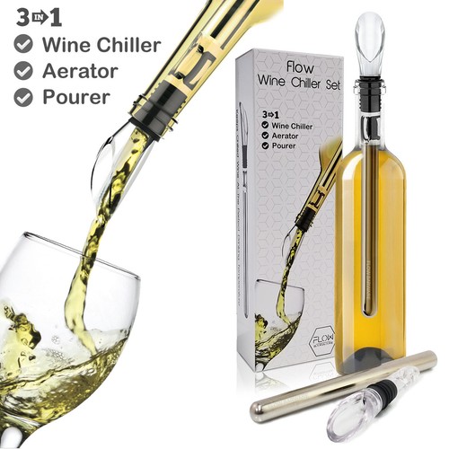 Wine chiller stick aerator - wine, aerator,