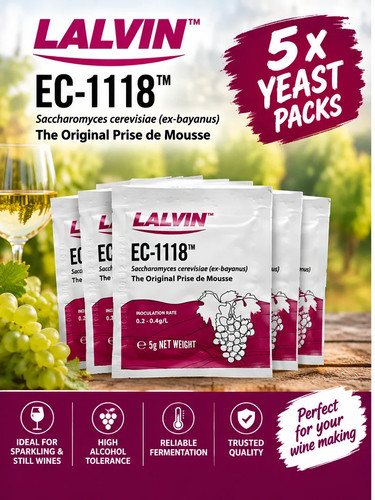 Lalvin 1118 wine yeast - yeast, x