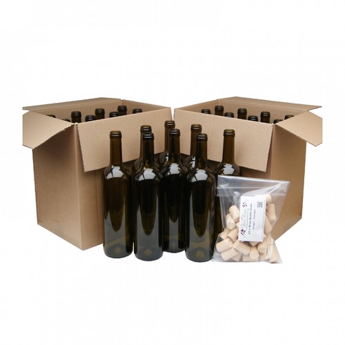 Green wine bottles 750ml - bottles,