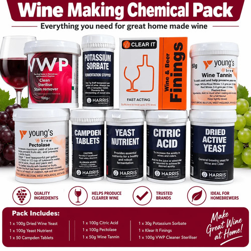 Wine making chemical pack - wine,