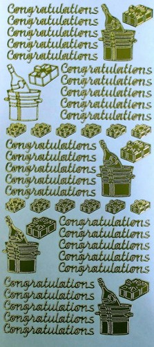 Congratulations peel off - congratulations,