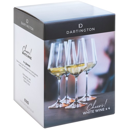 Dartington cheers white wine - cheers!,