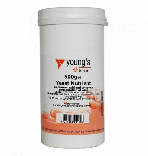 Youngs yeast nutrient 500 - yeast, g