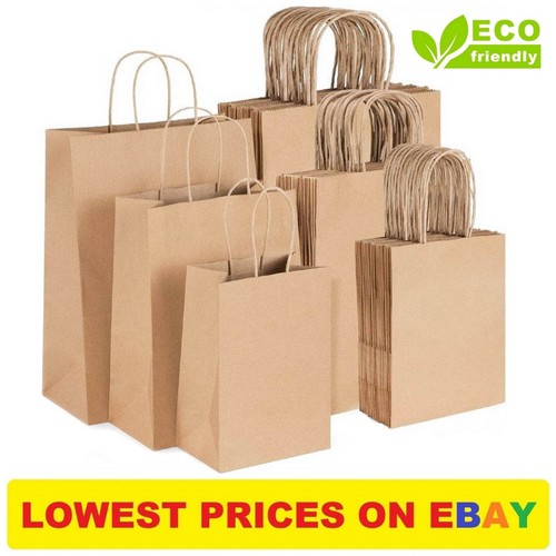 Brown paper bags with handles - with,
