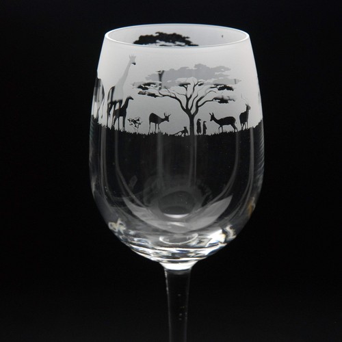 Safari crystal wine glass - wine,
