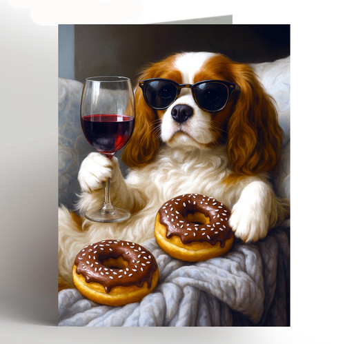 Funny cavalier king charles - king,