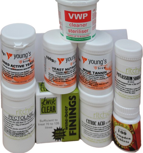 Wine making chemical pack all - making,
