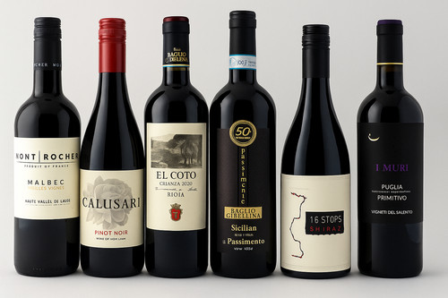 Mixed red wine case 750ml - mixed, 6