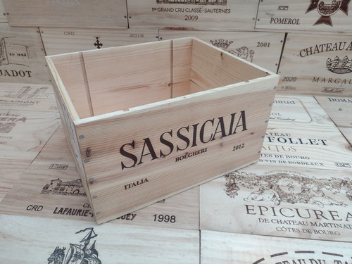 Wooden wine box crate - wooden,